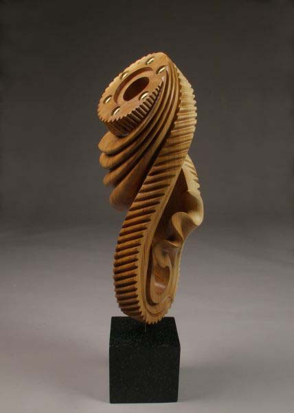 Carya Ovata sculpture, image courtesy of The Wood Database