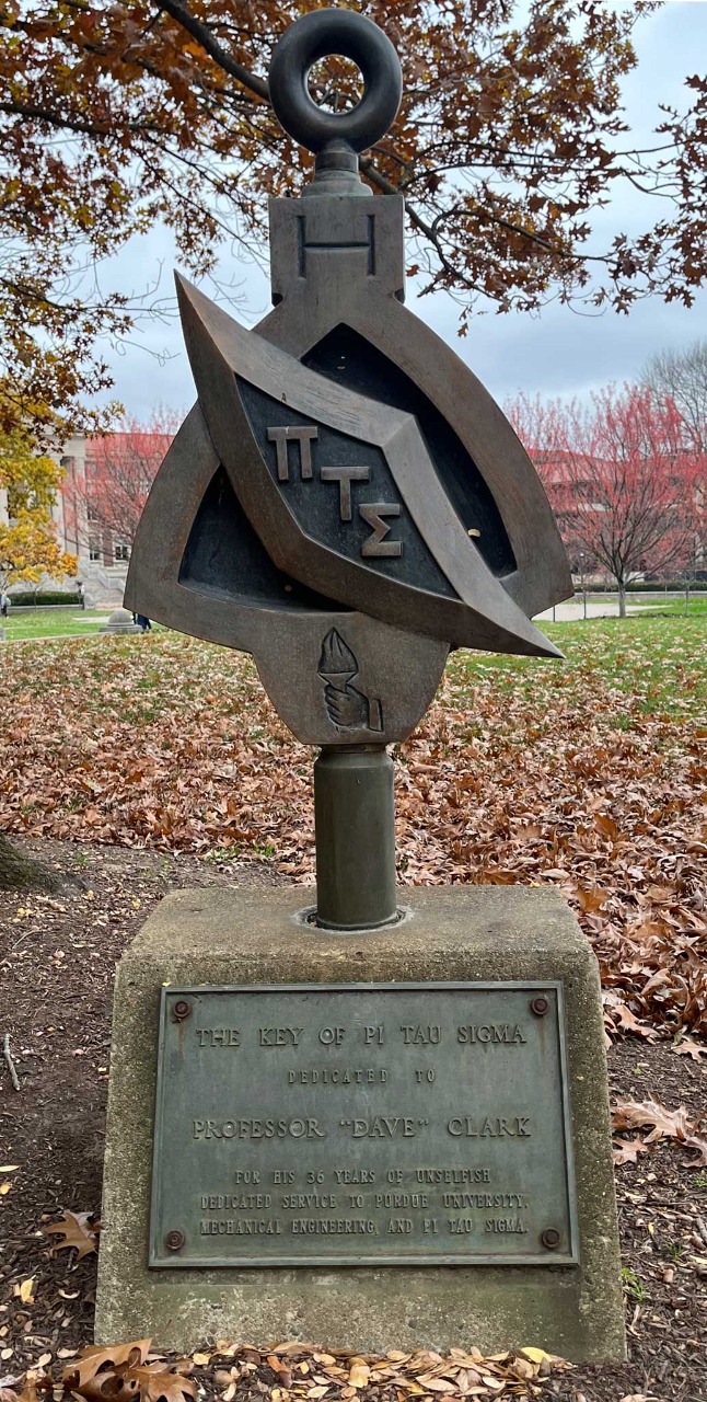 Pi Tau Sigma Key Purdue Arboretum Explorer