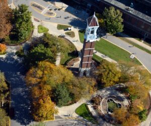 Purdue Bell Tower Aerial Photo
