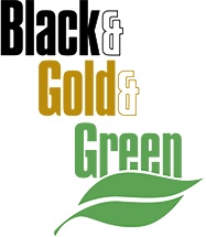 Purdue Black Gold and Green Logo